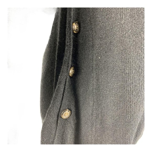 Cremieux Black Cowl Neck Sweater Rabbit Hair Soft - Picture 3 of 6